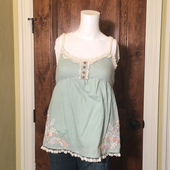 Miss Me Tops - Miss Me Tank with tons of detail